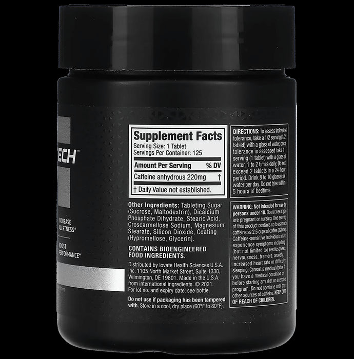 Muscletech Platinum 100% Caffeine 220mg Tablet