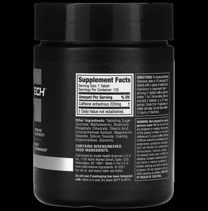 Muscletech Platinum 100% Caffeine 220mg Tablet