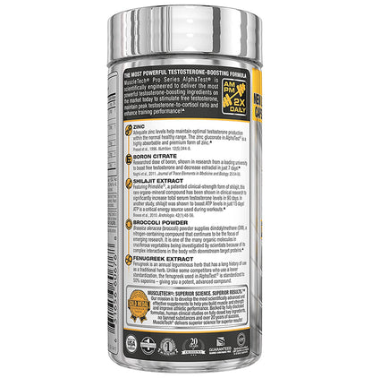 Muscletech Pro Series Alpha Test Testosterone Booster Max Strength Rapid-Release Bio Capsule