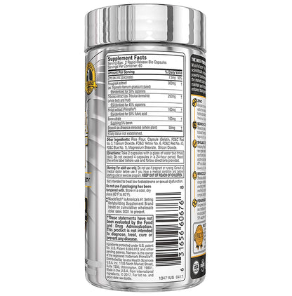 Muscletech Pro Series Alpha Test Testosterone Booster Max Strength Rapid-Release Bio Capsule