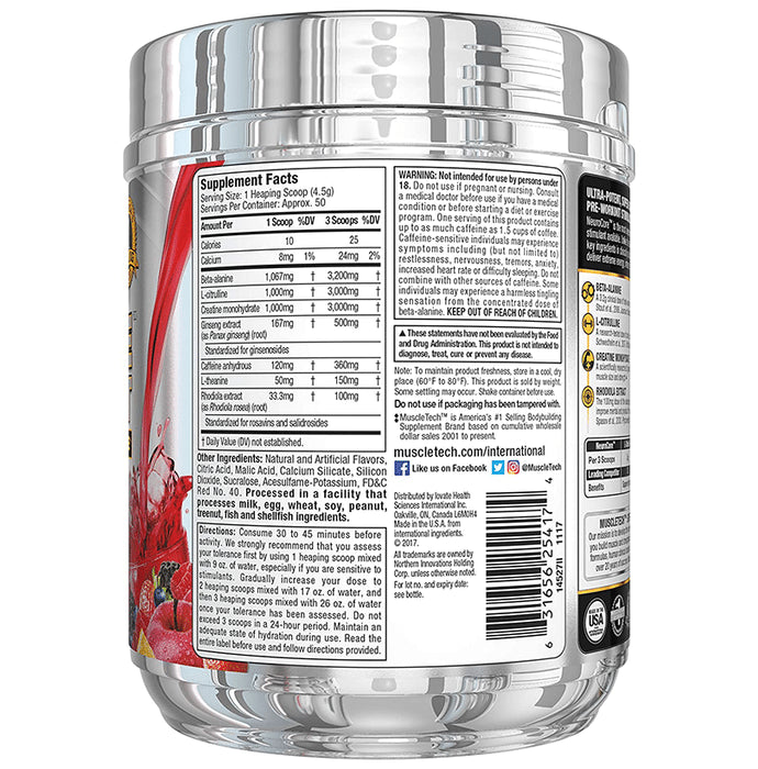 Muscletech Pro Series Neurocore Pre-Workout Fruit Punch