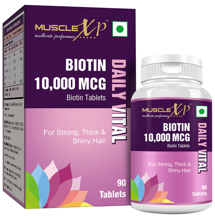 MuscleXP Biotin 10000mcg Daily Vital Tablet - Classic Derma