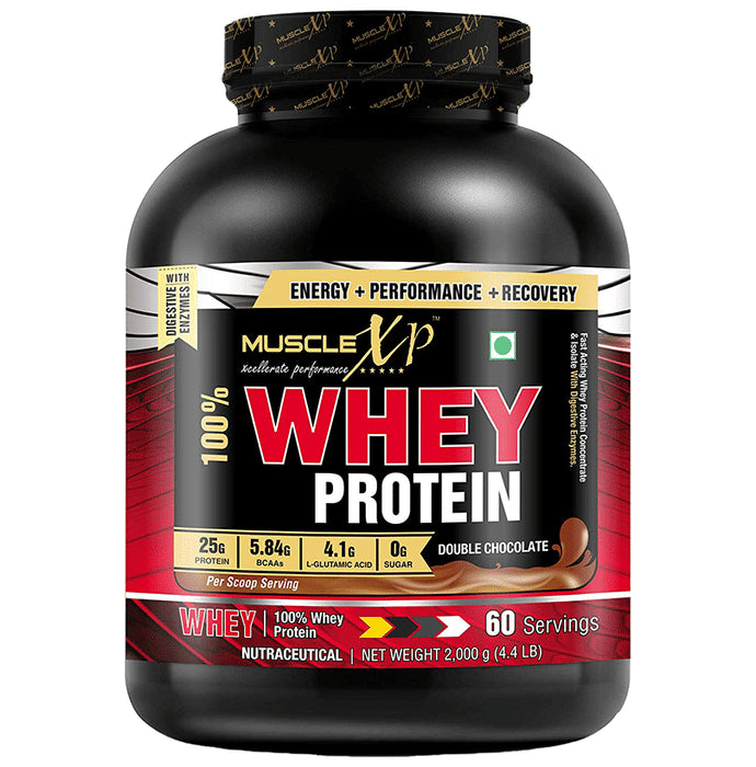 MuscleXP Combo Pack of Amino Blend + Energy Powder Orange (400gm) & 100% Whey Protein Double Chocolate (2kg)