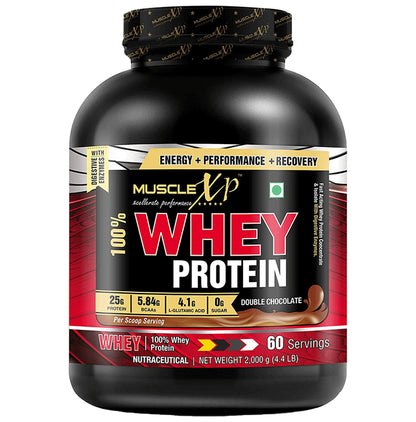 MuscleXP Combo Pack of Amino Blend + Energy Powder Orange (400gm) & 100% Whey Protein Double Chocolate (2kg)
