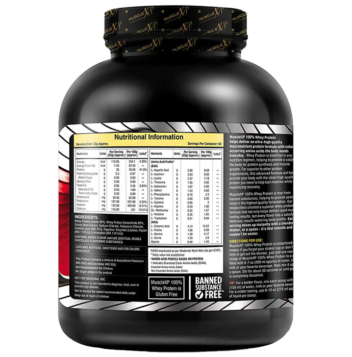 MuscleXP Combo Pack of Amino Blend + Energy Powder Orange (400gm) & 100% Whey Protein Double Chocolate (2kg)