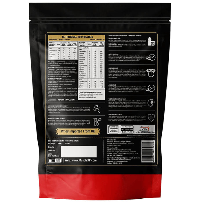 MuscleXP Combo Pack of Original Raw Whey Protein Unflavoured (1kg) & Creatine Monohydrate (250gm)