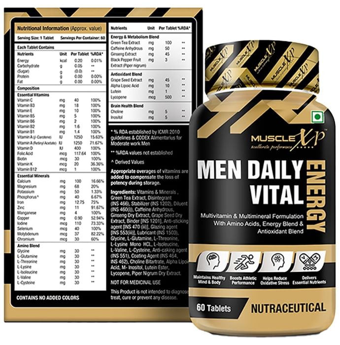 MuscleXP Men Daily Vital Energy Tablet