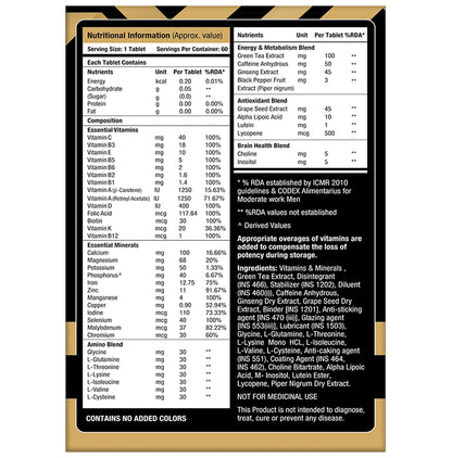 MuscleXP Men Daily Vital Energy Tablet