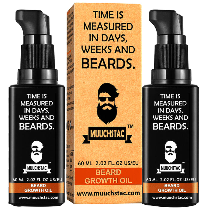 Muuchstac Beard Growth Oil (60ml Each) - Classic Derma