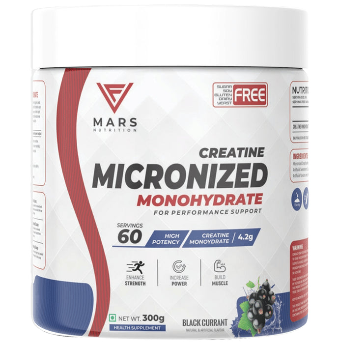 Mars Nutrition Creatine Micronized Monohydrate Black Currant - Classic Derma