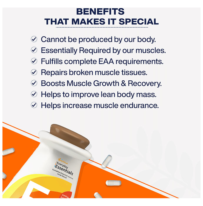 MyFitFuel EAA Plus 3000mg (Essential Amino Acids) Capsule