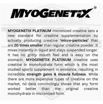 Myogenetix Creatine Monohydrate