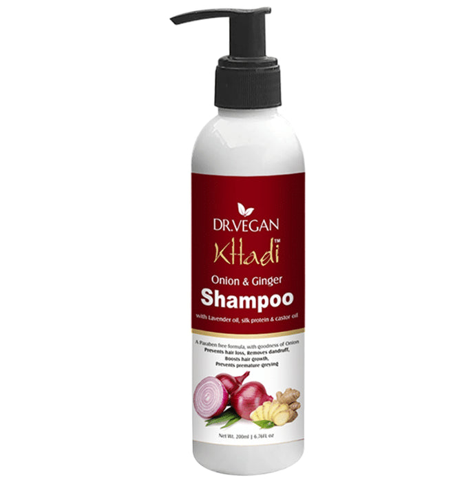 Dr. Vegan Khadi Onion & Ginger Shampoo - Classic Derma