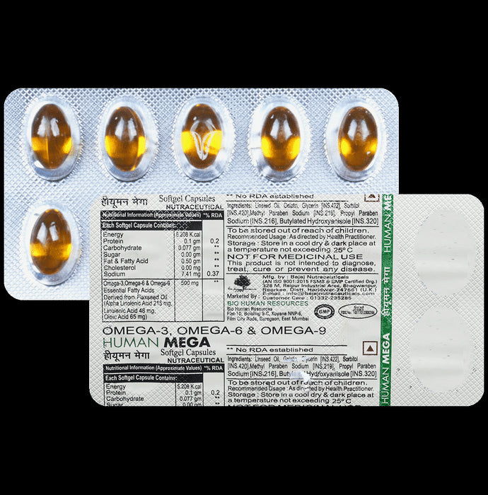 Human-Mega Softgel Capsule - Classic Derma
