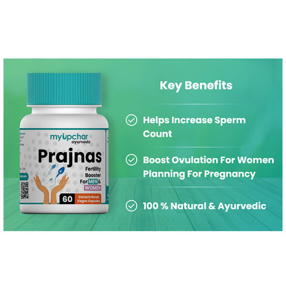 Myupchar Ayurveda Prajnas Extracts Based Vegan Capsule (60 Each)
