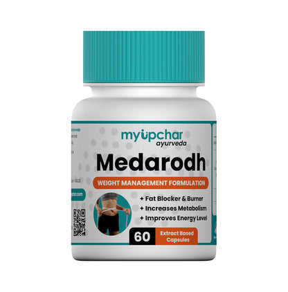 Myupchar Ayurveda Weight Loss Kit of Medarodh Extract Based Capsule (60) & Medarodh Aloe Vera + Garcinia Juice (1000ml)