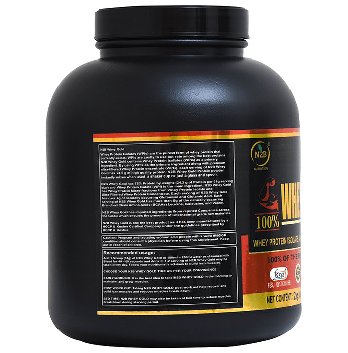 N2B 100% Whey Gold Powder Gourmet Chocolate