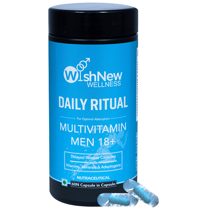Wishnew Wellness Daily Ritual Multivitamin Men 18+ Capsule - Classic Derma