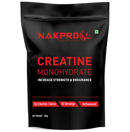Nakpro Nutrition Creatine Monohydrate for Strength & Endurance | Flavour Unflavoured - Classic Derma