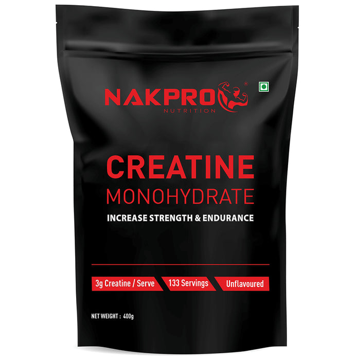 Nakpro Nutrition Creatine Monohydrate for Strength & Endurance | Flavour Unflavoured - Classic Derma