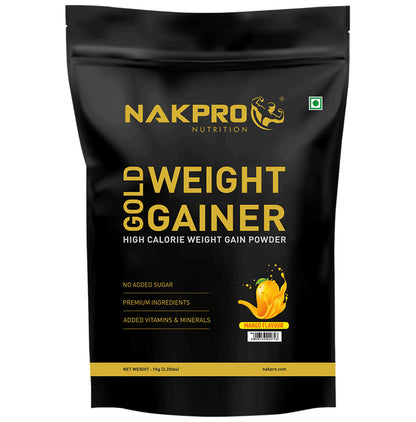Nakpro Nutrition Gold Weight Gainer Powder Mango - Classic Derma