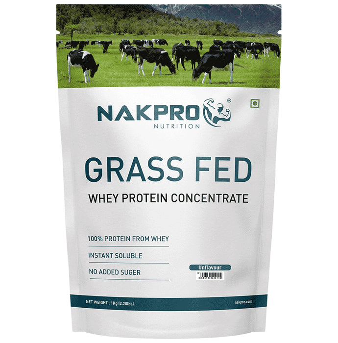 Nakpro Nutrition Grass Fed Whey Protein Concentrate Unflavored - Classic Derma