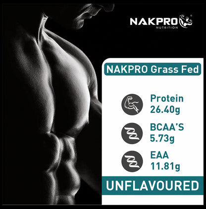 Nakpro Nutrition Grass Fed Whey Protein Concentrate Unflavored