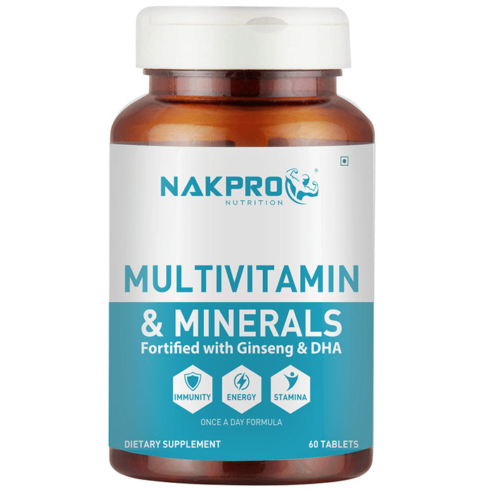Nakpro Nutrition Multivitamin & Minerals Fortified with Ginseng & DHA Tablet - Classic Derma