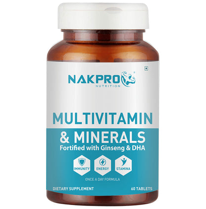 Nakpro Nutrition Multivitamin & Minerals Fortified with Ginseng & DHA Tablet - Classic Derma