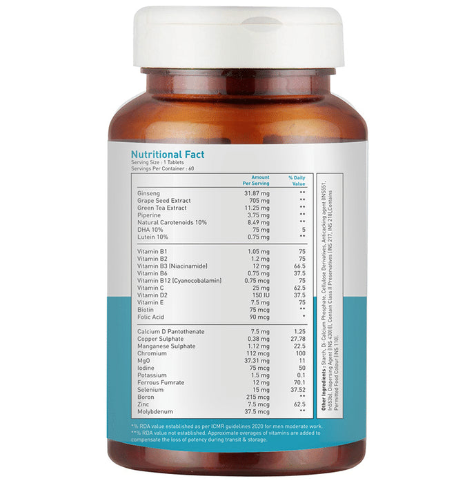 Nakpro Nutrition Multivitamin & Minerals Fortified with Ginseng & DHA Tablet