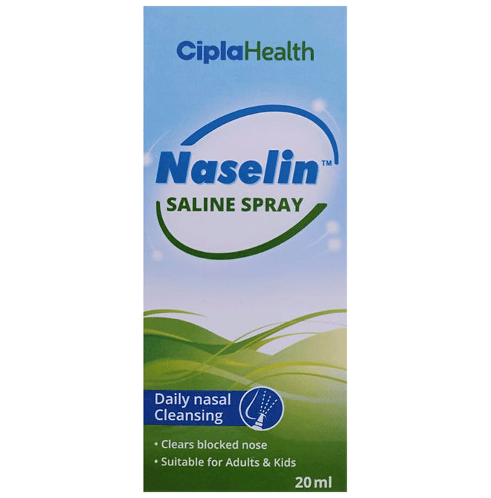Naselin Saline Nasal Cleaning Spray for Adults & Kids | Clears Blocked Nose - Classic Derma
