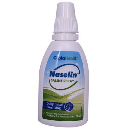 Naselin Saline Nasal Cleaning Spray for Adults & Kids | Clears Blocked Nose