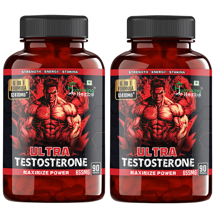 Humming Herbs Ultra Testosterone For Men Capusle (90 Each) - Classic Derma