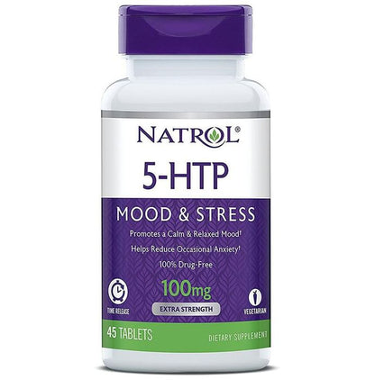 Natrol 5-HTP 100mg Veg Tablet | For Managing Mood, Stress & Anxiety - Classic Derma