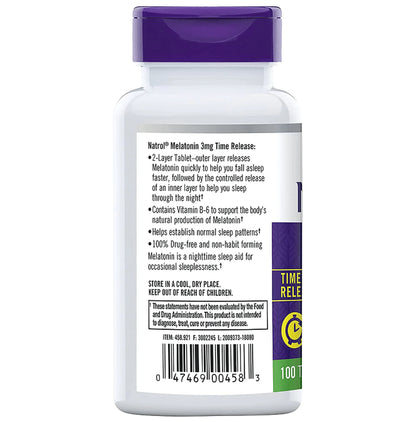 Natrol Melatonin 3mg Vegetarian Tablet | For Sleep Support
