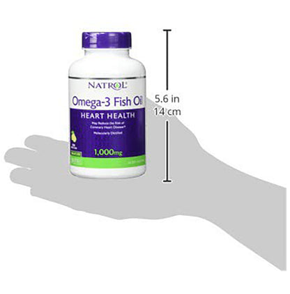 Natrol Omega-3 Fish Oil 1000mg Softgel | For Healthy Heart