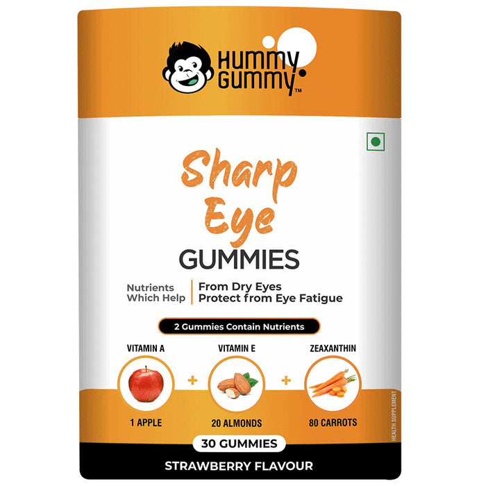 Hummy Gummy Sharp Eye Gummies (30 Each) Strawberry - Classic Derma