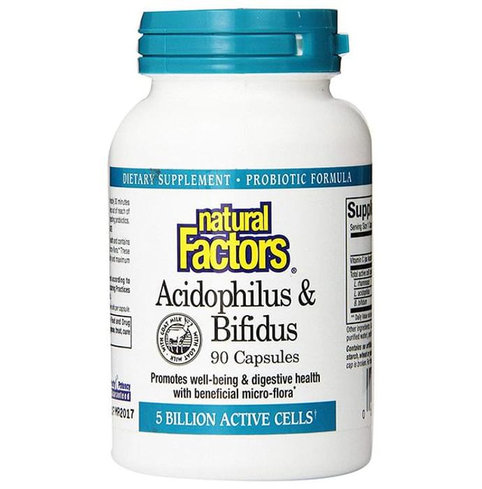 Natural Factors Acidophilus & Bifidus Goat Milk Capsule - Classic Derma