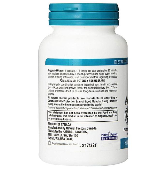 Natural Factors Acidophilus & Bifidus Goat Milk Capsule