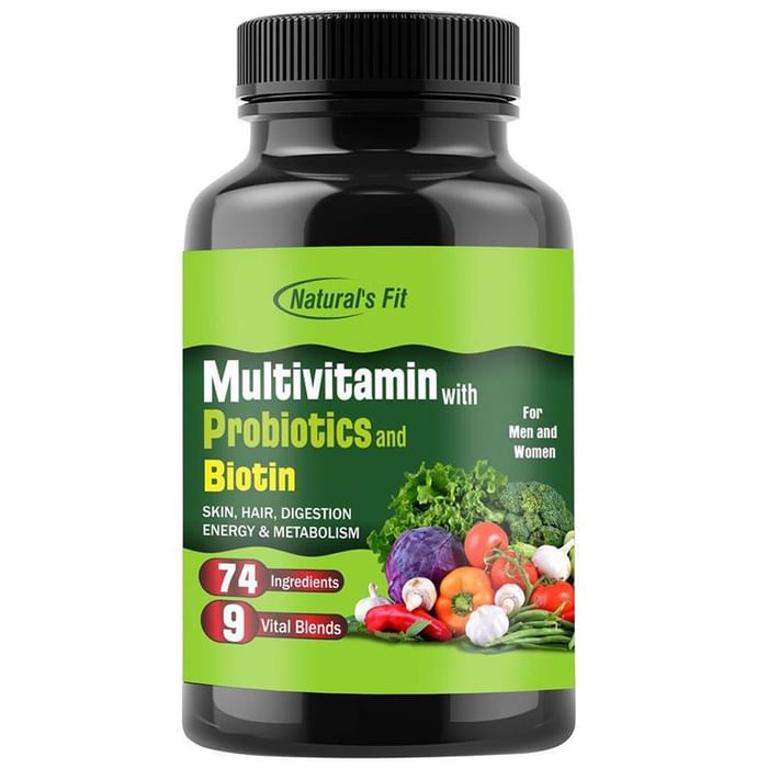Natural's Fit Multivitamin with Probiotics and Biotin Capsule - Classic Derma