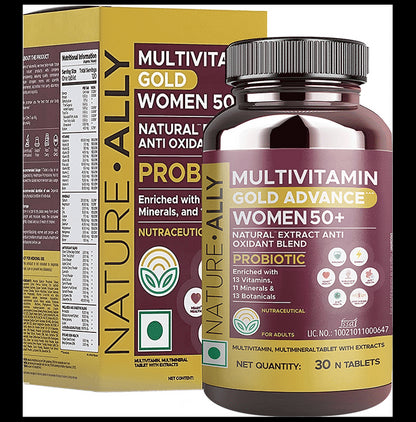 Nature Ally Multivitamin Gold Advance Women 50+ Tablet - Classic Derma