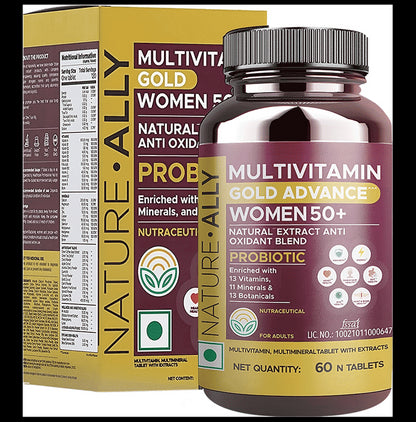 Nature Ally Multivitamin Gold Advance Women 50+ Tablet - Classic Derma