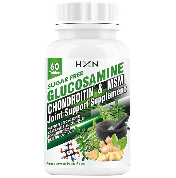 HXN Glucosamine Chondrotin & Msm Joint Support Supplement Tablet Sugar Free - Classic Derma