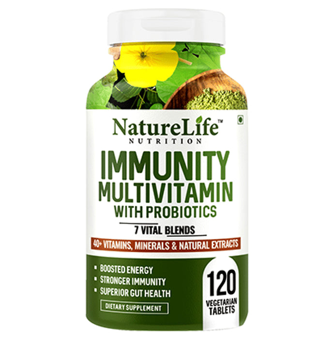Nature Life Nutrition Immunity Multivitamins with Probiotics Vegetarian Tablet - Classic Derma