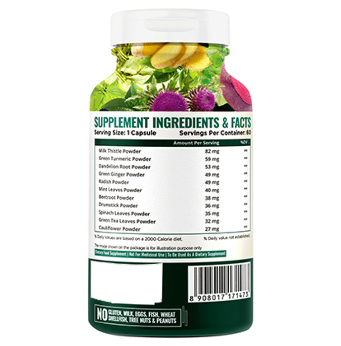Nature Life Nutrition Plant Based Liver Support Vegetarian Capsule