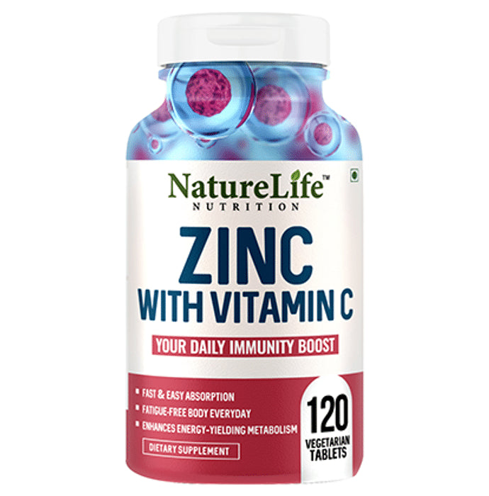 Nature Life Nutrition Zinc with Vitamin C Vegetarian Tablet - Classic Derma