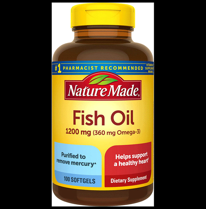 Nature Made Fish Oil Omega-3 1200mg Softgels - Classic Derma