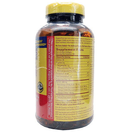 Nature Made Fish Oil Omega-3 1200mg Softgels