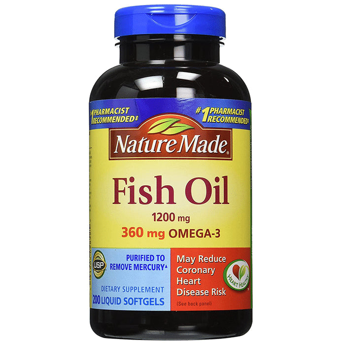Nature Made Fish Oil Omega-3 Liquid Softgel (200 Each)