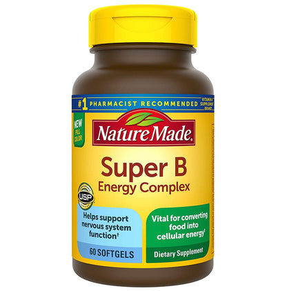 Nature Made Super B Energy Complex Softgels - Classic Derma